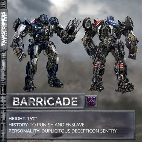 Transformers The Last Knight Megatron, Barricade and Hound Designs Revealed