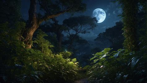 Forest Wallpaper - Moon, Night, OS #25752