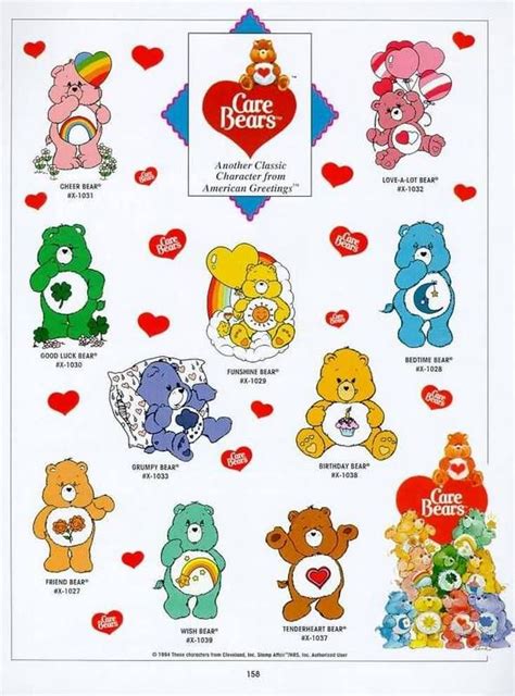 CB Name Guide. | Care bears, Care bear birthday, Care bear party