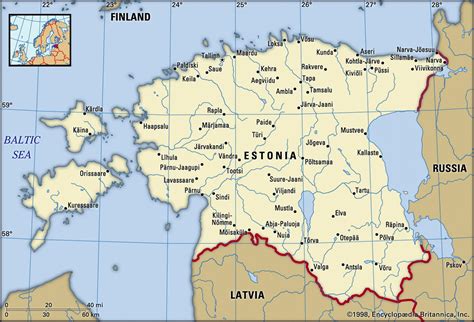 Map of Estonia and geographical facts, Where Estonia is on the world map - World atlas