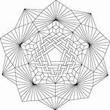 Geometric Mandala Coloring Pages sketch template