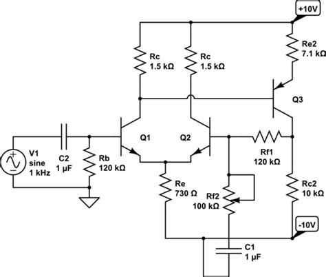 distortion - Another Failed Differential Amplifier - Electrical ...