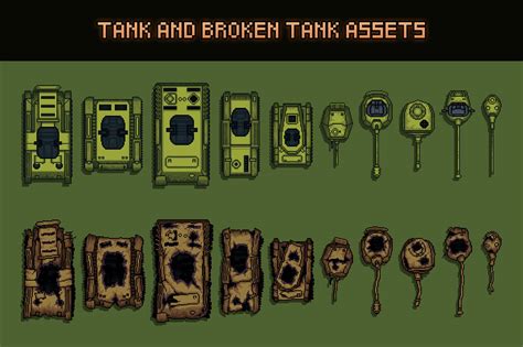 Top Down Tank Sprites Pixel Art :: Behance