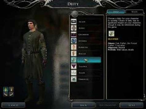 Neverwinter Nights 2 character creation - YouTube