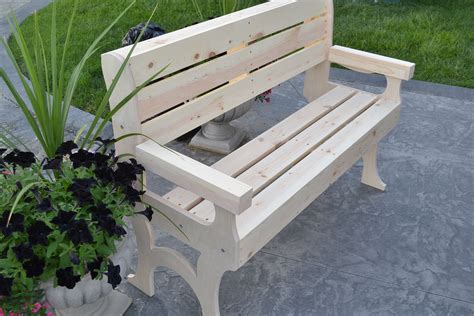 Wooden Park Bench - Poole & Sons, Inc.