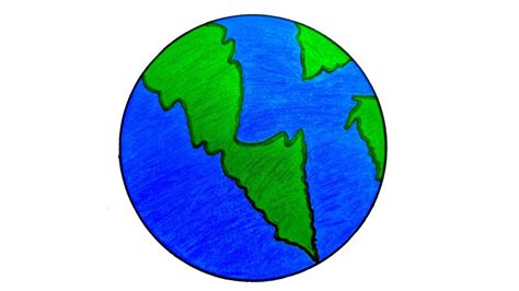 Simple Earth Drawing