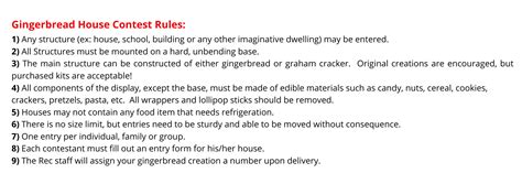 Form Center • Litchfield Park Gingerbread House Contest