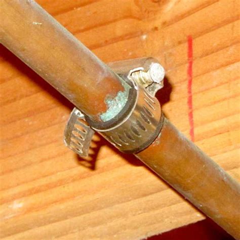 How long will hose clamp on copper pipe pinhole leak last? : r/Plumbing