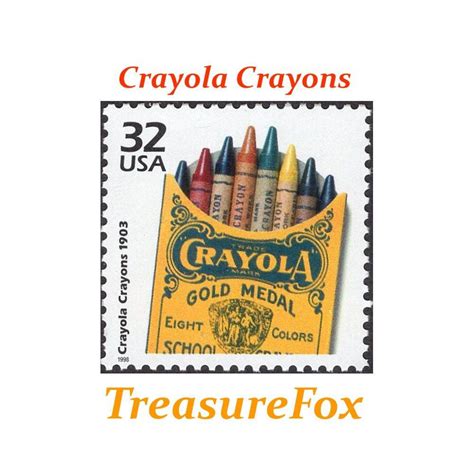 Five 32c Crayola Crayons Stamps .. Unused US Postage Stamps .. | Etsy | Crayola crayons, Postage ...