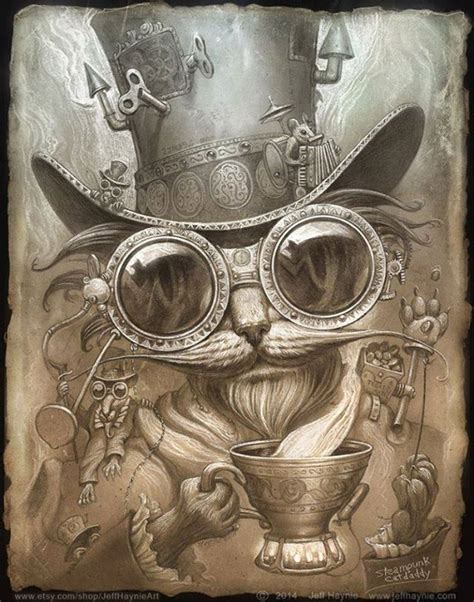 image title | Steampunk cat, Steampunk animals, Cat art