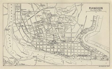 Yangon (Rangoon) Map 1912 | Myanmar Today