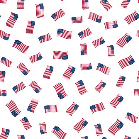 Premium Vector | Abstract seamless background with american flags vector illustration