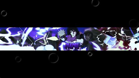 FREE TEMPLATE BANNER NARUTO #2 : SASUKE ! - YouTube