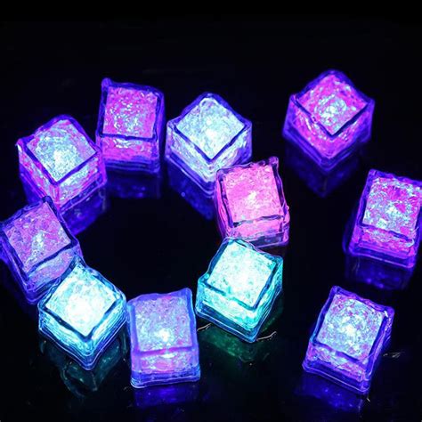 2020 Creations Light Up Ice Cubes For Drinks. Each Glow In The Dark Ice ...