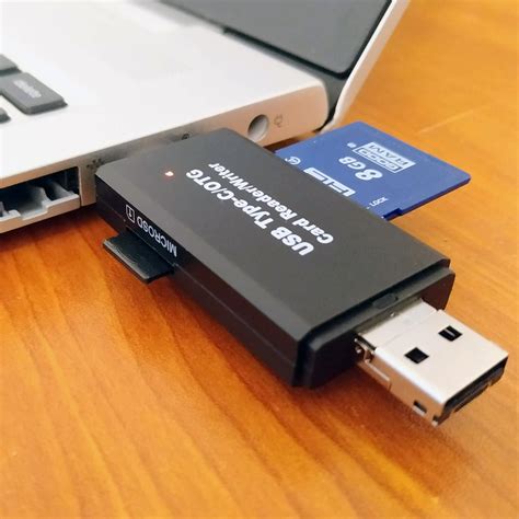 USB Type-C Card Reader for SD, Micro SD, Android Smartphones High Speed ...