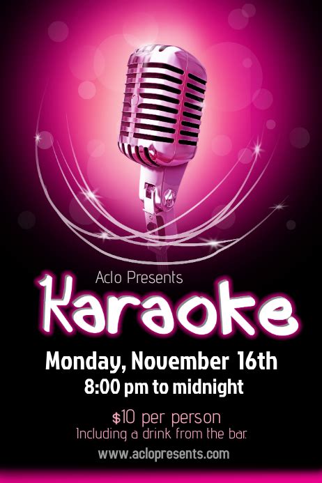 Karaoke Poster Templates | PosterMyWall