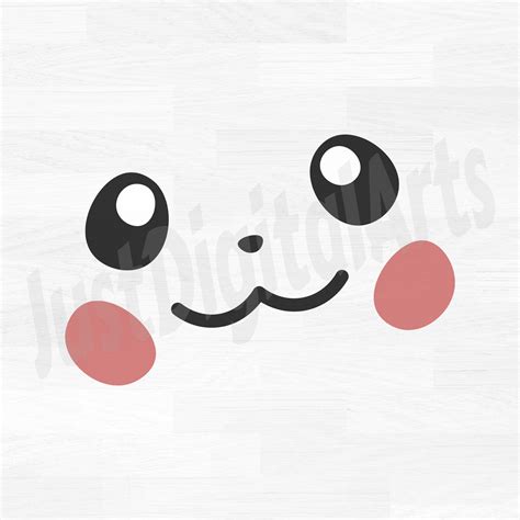 Pikachu Face Svg, Cute Pikachu Svg, Pikachu Pokemon Svg | soldamaq.com.py