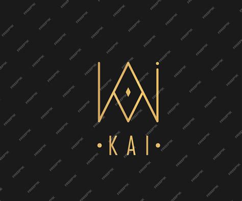 Premium Vector | Logo name kai usable design for private vector image