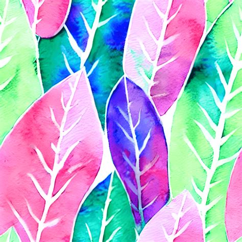Watercolor Leaves Berries Pastel Tones Minimalist Graphic · Creative Fabrica