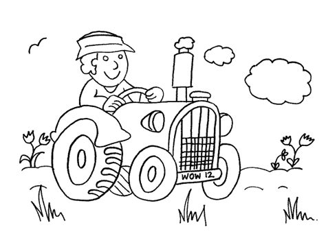 Tractor Coloring Pages to Teach about Farm Literacy - Coloring Pages