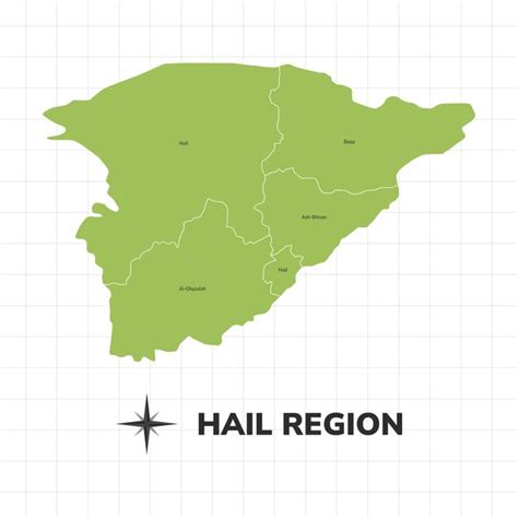 Premium Vector | Hail Region map illustration Map of the region in Saudi Arabia