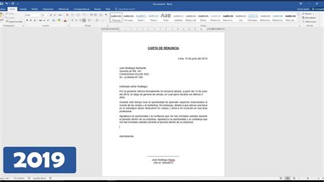 ¿Cómo redactar una carta de renuncia laboral voluntaria en España? | Actualizado noviembre 2023