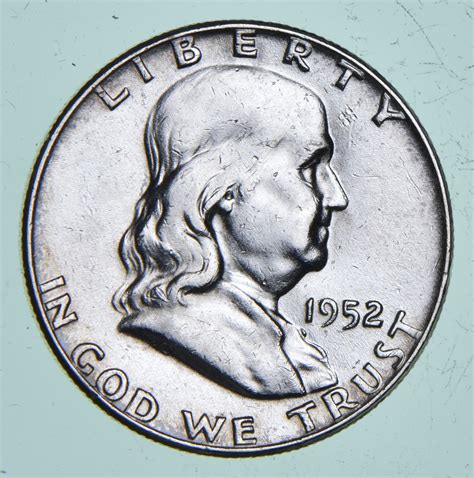 Higher Grade - 1952 - RARE Franklin Half Dollar 90% SIlver Coin | Property Room