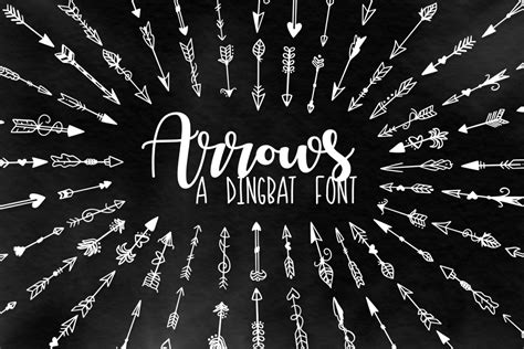 Arrow Font - Ornaments (44898) | Dingbats | Font Bundles