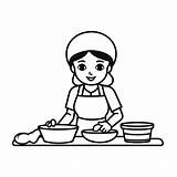 Decorate A Baker Coloring Page  sketch template