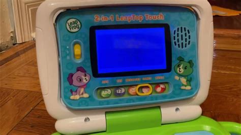 Leapfrog 2 in 1 leaptop touch on low batteries (American scout version ...