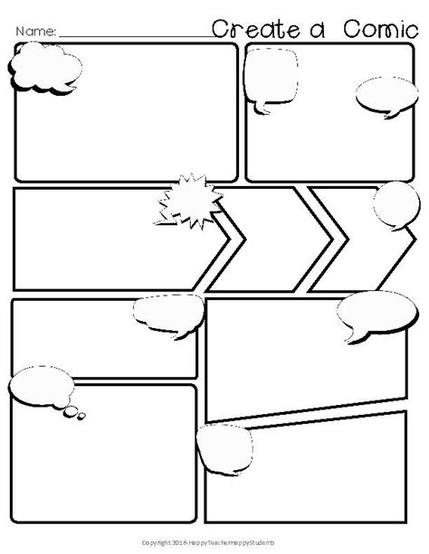 Comic Strip Templates | Comic Book Paper or Graphic Novel Paper ...