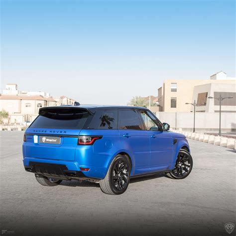 Range Rover Sport - Blue Satin wrap | WrapStyle