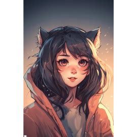 Trends Wumples - Anime Catgirl Poster