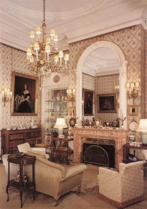 A Drawing Room at Sandringham House in Norfolk. The house is open to the general public for most ...