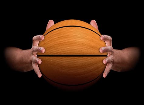 Hands Gripping Basketball Digital Art by Allan Swart - Pixels