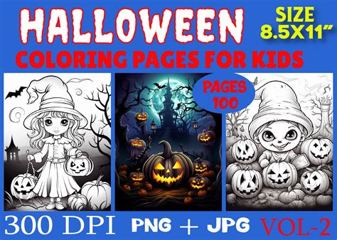 100 +Halloween Coloring Pages for Kids Graphic by ArT zone · Creative Fabrica