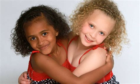 Look at us now: The black and white twins as they turn seven | Daily Mail Online