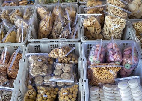 Jajan Pasar, Indonesian Traditional Snacks on Street Food Market, in Yogyakarta, Indonesia Stock ...