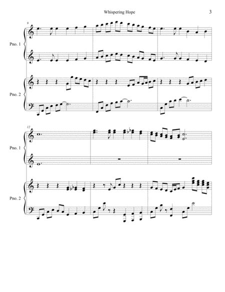 Whispering Hope (2 Piano Duet) - 2 Pianos, 4-Hands - Digital Sheet Music | Sheet Music Plus