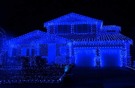 Wow-Blue Blue Christmas | Blue christmas lights, Christmas house lights, Blue christmas background