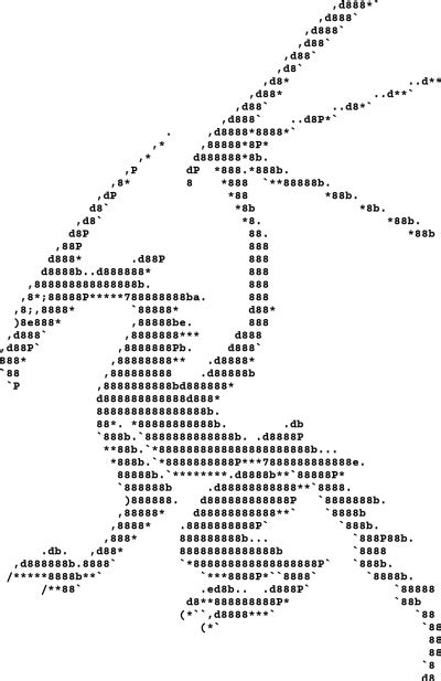 Dragon ascii art