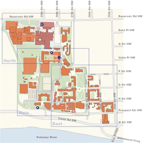 Georgetown University Campus Map Pdf - New York Map Poster