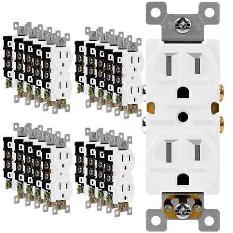 Enerlites White Duplex Receptacle 20-CT Outlets - Walmart.com