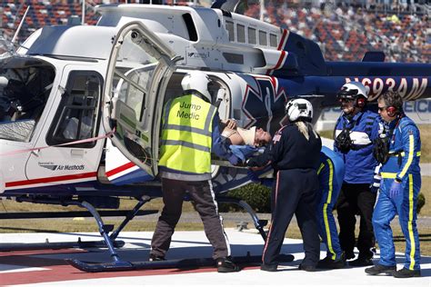 Anderson suffers second-degree burns in Talladega crash | AP News