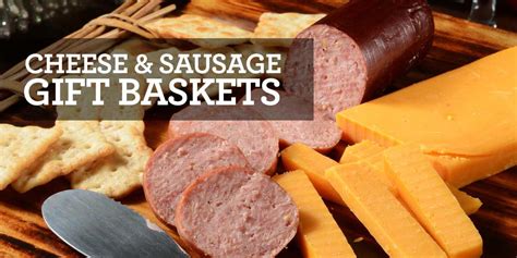 Real Wisconsin Cheese and Sausage Gift Baskets | Sausages gift, Sausage gift basket, Wisconsin ...