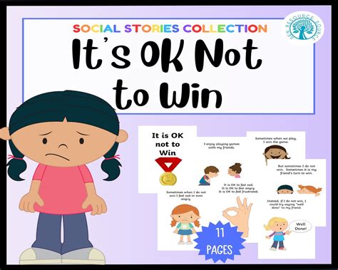 It's OK Not To Win Social Story | Made By Teachers