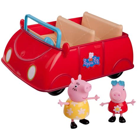 Peppa Pig Red Car Playset 3pc | Party City