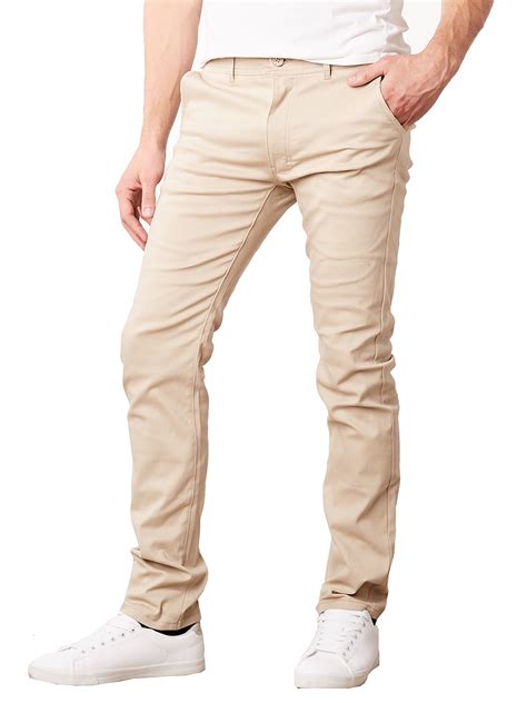 Mens Cotton Chino Pants Slim Fit Casual Stretch - Walmart.com