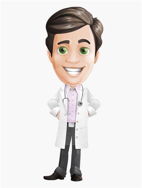 Doctor With Stethoscope Cartoon Vector Character Aka - Doctor Cartoon ...