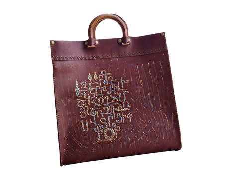 Tote Bag – Alphabet (Brown) – Arm Love Art